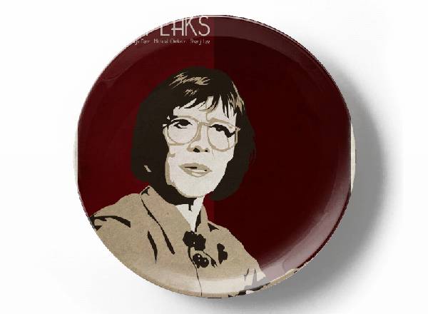 Открытка Дама с поленом