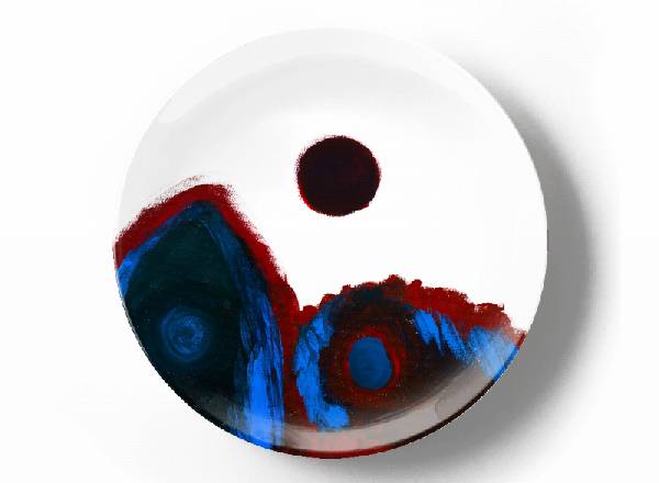 Decorative plate Greg Van Dyke Another world