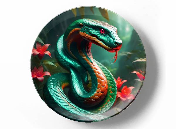 Зеленый змей и лилии