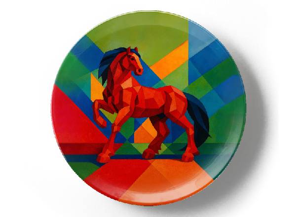 Супрематический красный конь