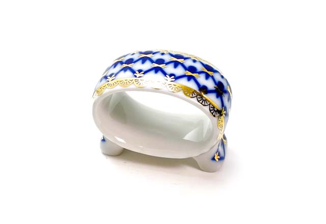 Кольцо для салфеток «Кобальтовая сетка»