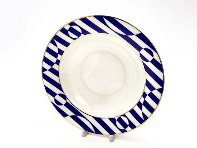 Тарелка глубокая «Да и нет (синий)»