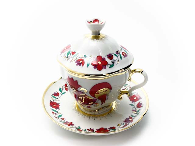 Чашка с блюдцем и крышкой чайный «Сувенир»