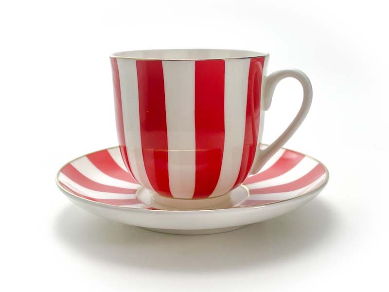 Чашка с блюдцем «Да и нет (красный)» 1/2