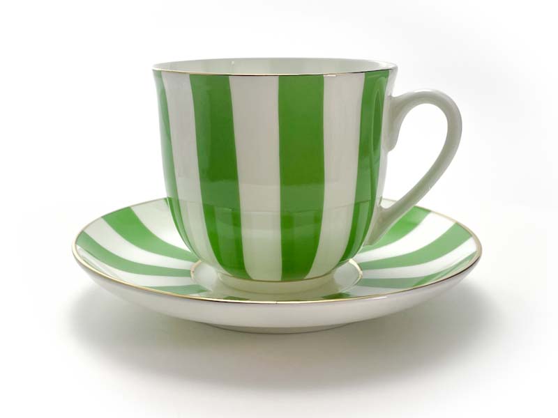 Чашка с блюдцем «Да и нет (салатовый)» 1/2