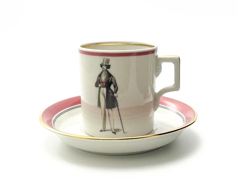 Чашка с блюдцем в подарочной коробке «Modes de Paris (кирпичный)» 1/2