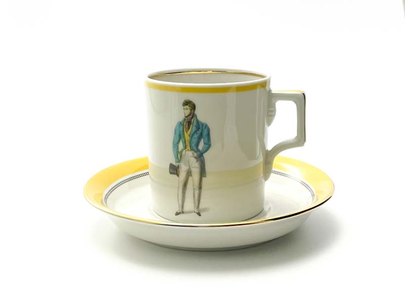 Чашка с блюдцем в подарочной коробке «Modes de Paris (желтый)» 1/2