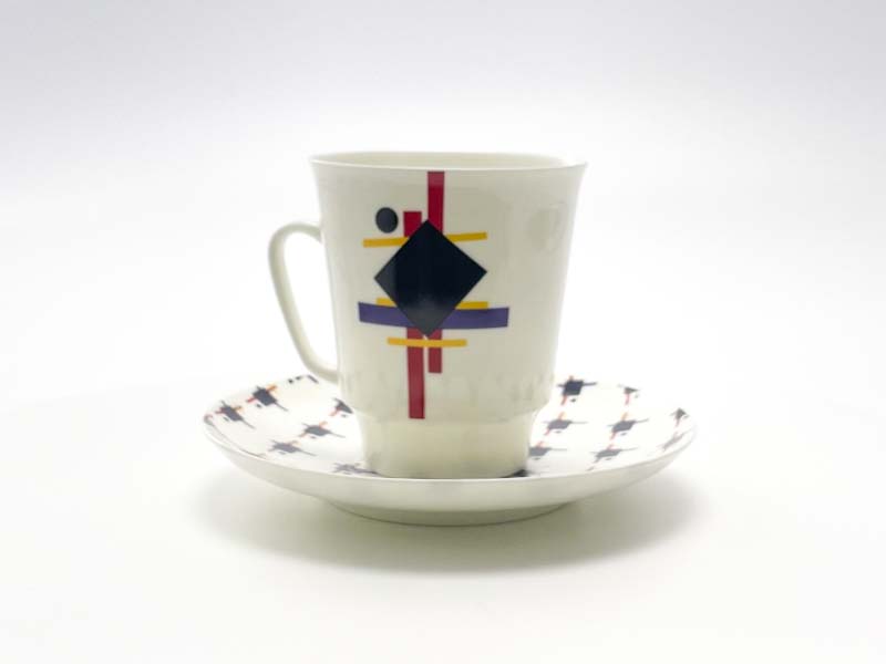 Чашка с блюдцем «Супрематический орнамент» 1/2