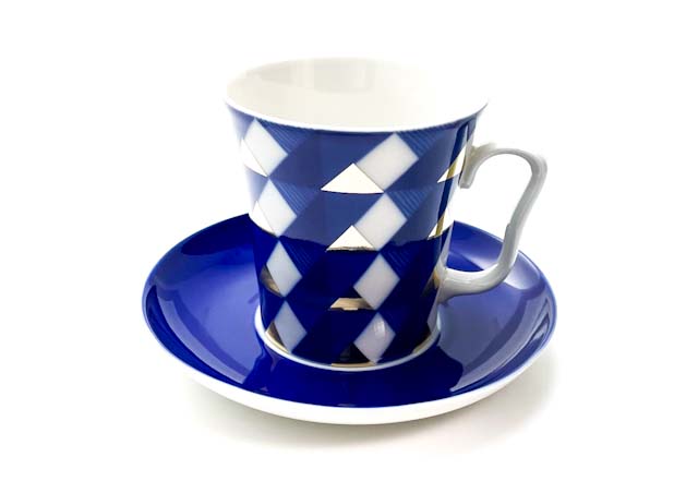 Бокал с блюдцем чайный «Юката» 1/2