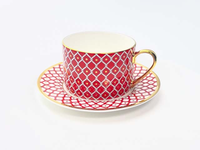 Чашка с блюдцем чайная «Скарлетт 2» 1/2