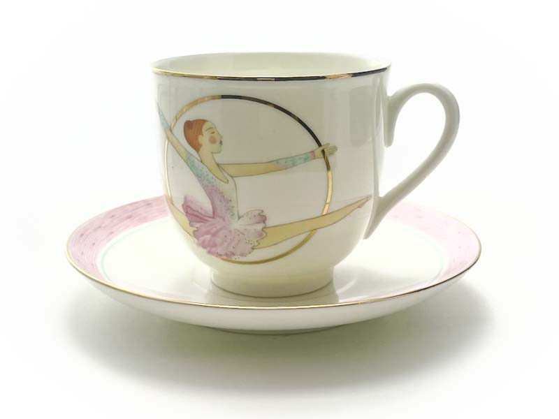 Чашка с блюдцем «Художественная гимнастика. Обруч» 1/2