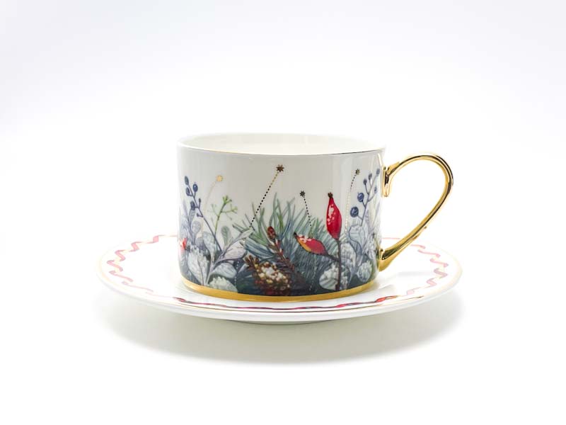 Чашка с блюдцем чайная «Календа» 1/2