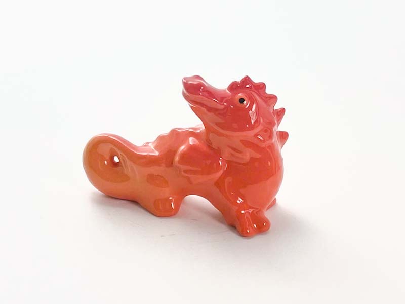 Скульптура «Дракон 2 оранжевый»