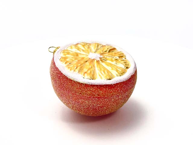 Елочная игрушка «Половинка апельсина»