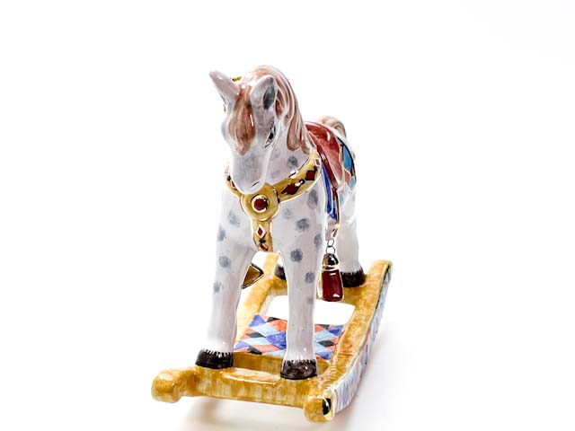 Елочная игрушка «Лошадка-качалка»