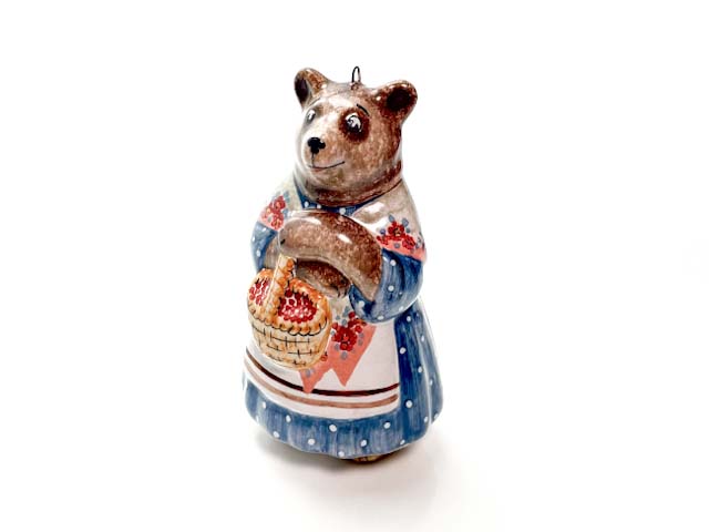 Елочная игрушка «Настасья Петровна» Форма: Настасья Петровна. Майолика. 53 x 48 x 95 мм.