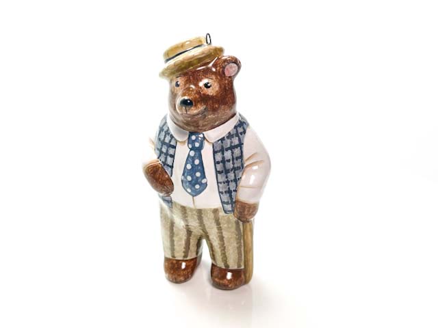 Елочная игрушка «Михайло Иванович» Форма: Михайло Иванович. Майолика. 55 x 115 мм.