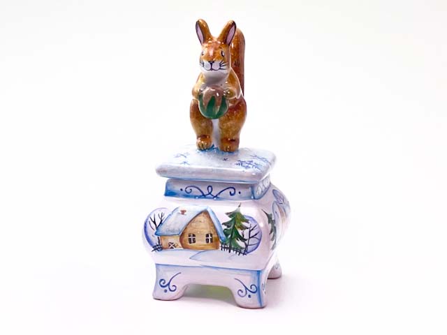 Шкатулка «Шкатулка с белочкой. Зима»