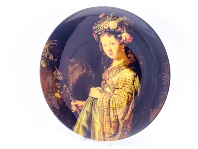 Декоративная тарелка «Портрет Саскии в образе Флоры»