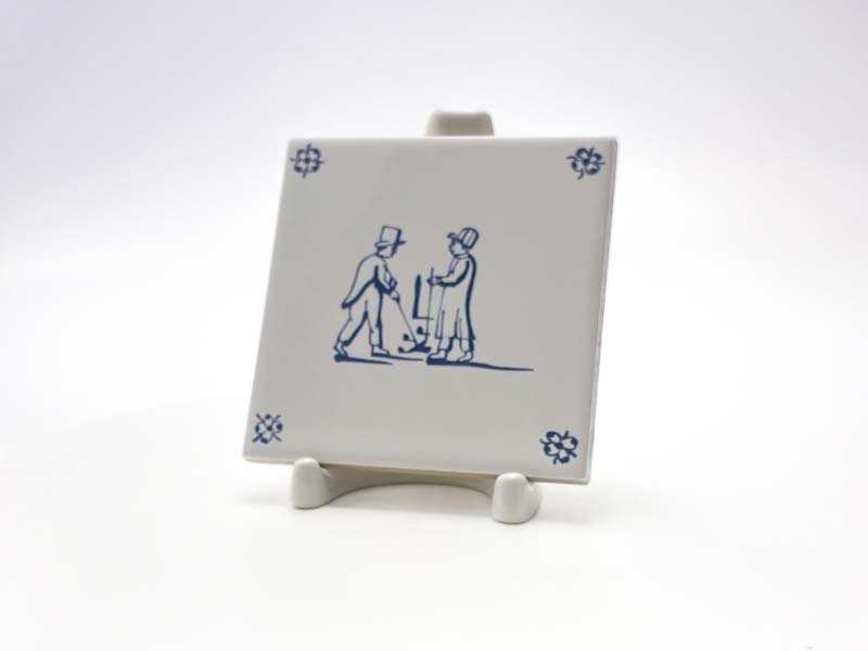 Изразец «Голландский Детские игры. Игра в гольф»