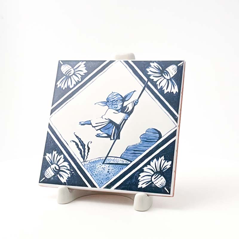 Изразец «Голландский. Мастер Йода 2»