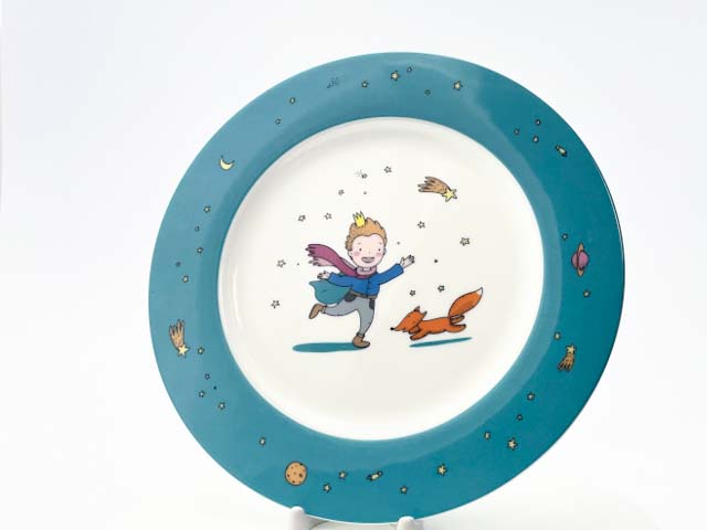 Тарелка плоская «Маленький принц. Бирюзовый»