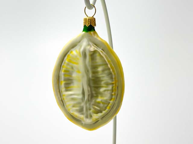 Елочная игрушка «Ягоды и фрукты. Половинка лимона»