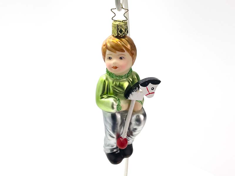 Елочная игрушка «Невинные сердца. Мальчик на лошадке-скакалке»