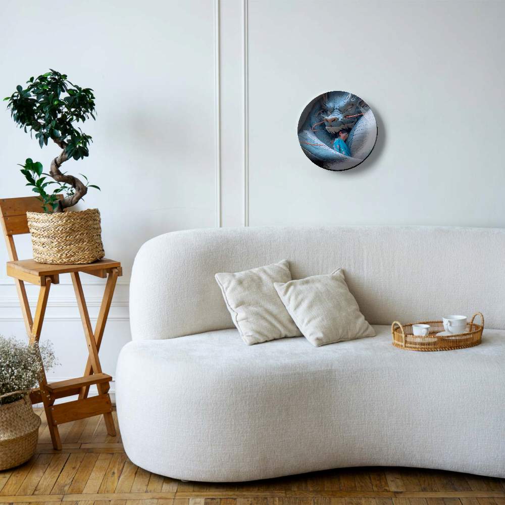 Синий дракон и мальчик