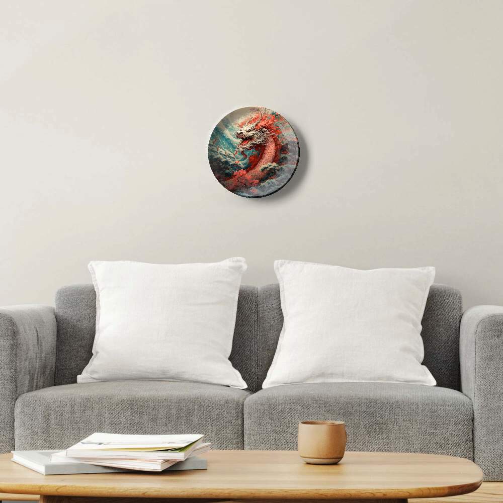 Розовый дракон в саду