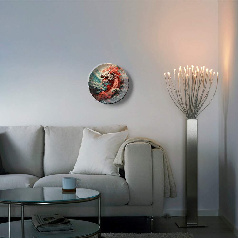 Розовый дракон в саду