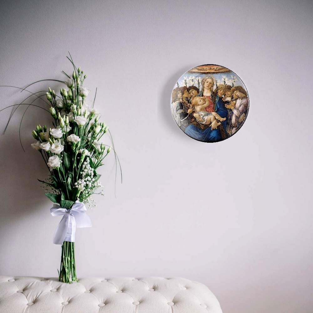 Мадонна с младенцем и восемью ангелами — Сандро Боттичелли