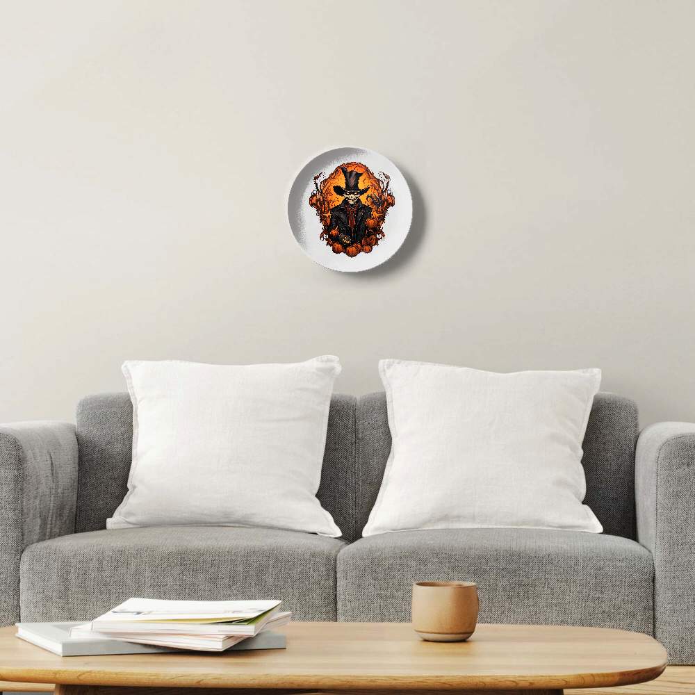 Скелет и тыквы