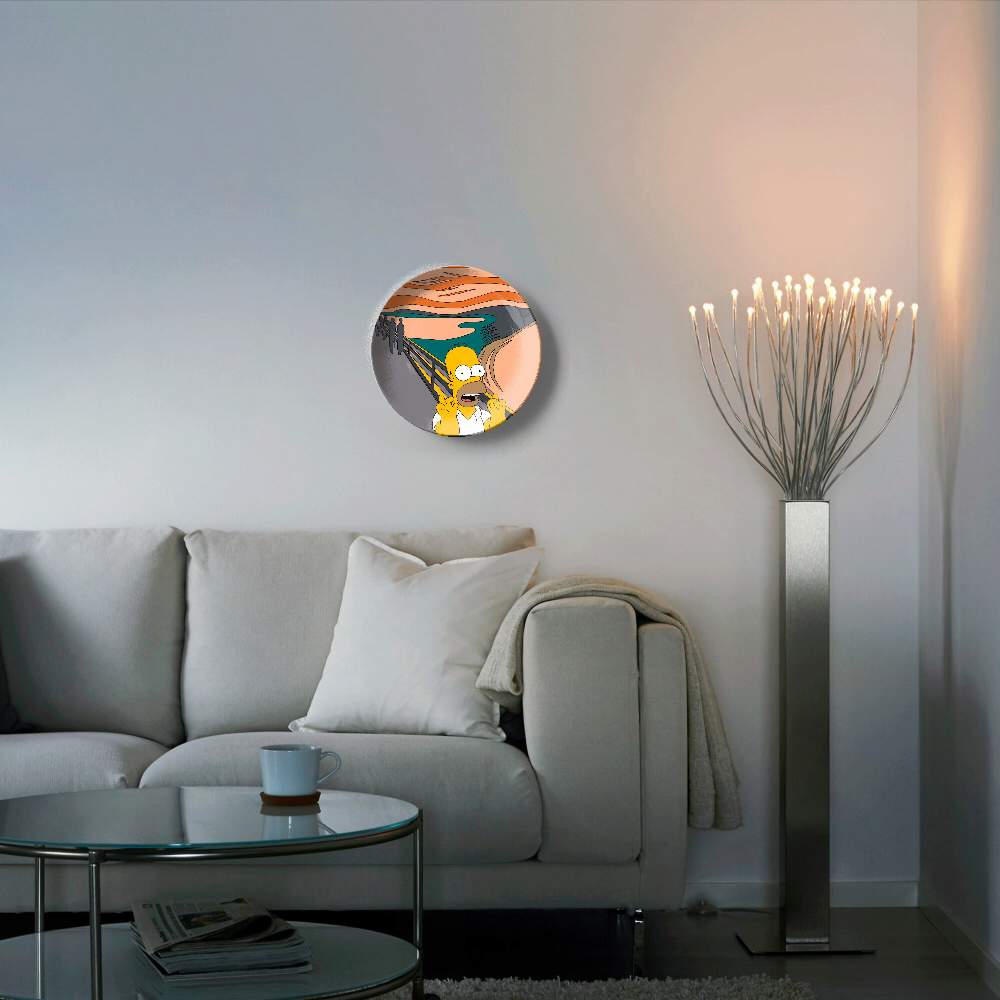 Гомер Симпсон на картине Мунка — Симпсоны