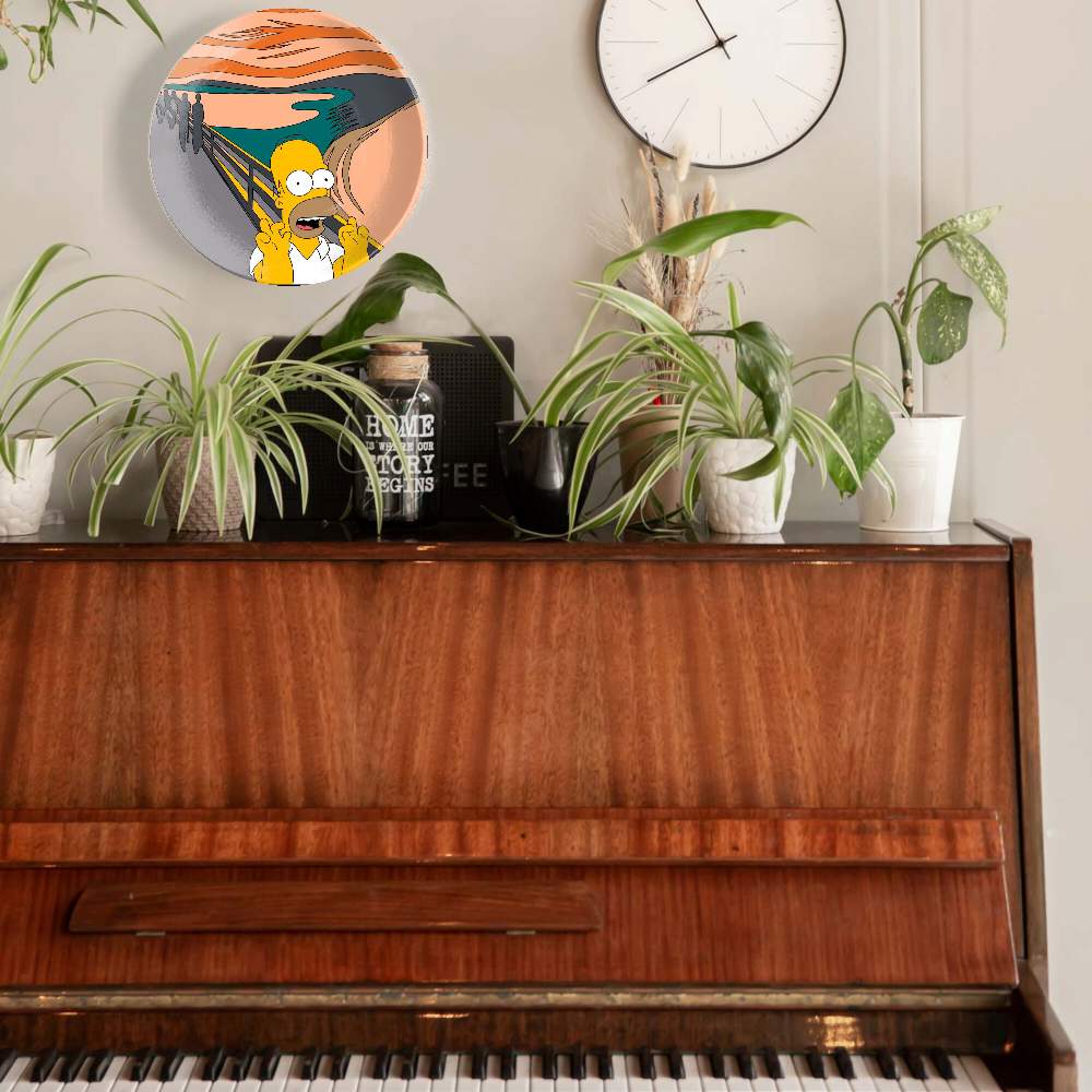 Гомер Симпсон на картине Мунка — Симпсоны