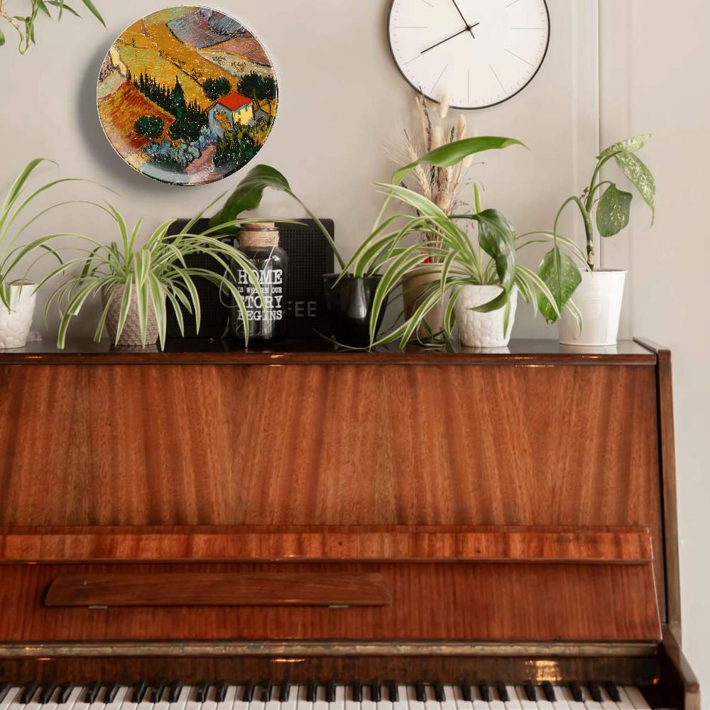 Пейзаж с домом и пахарем — Винсент Ван Гог