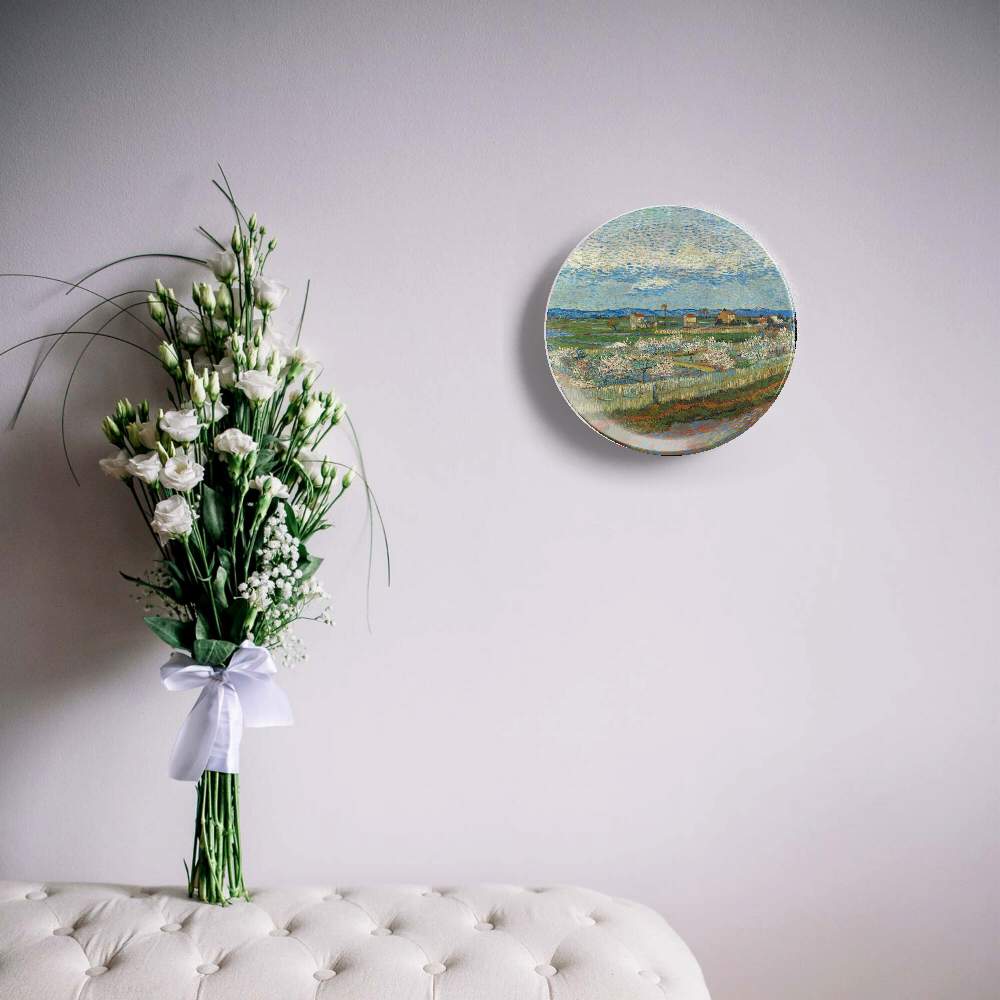 Персиковые деревья в цвету — Винсент Ван Гог