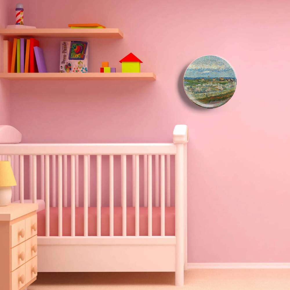 Персиковые деревья в цвету — Винсент Ван Гог