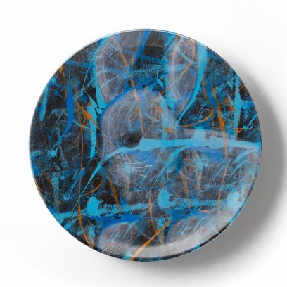 Декоративная тарелка Грег Ван Дайк Кролик в клетке пространства