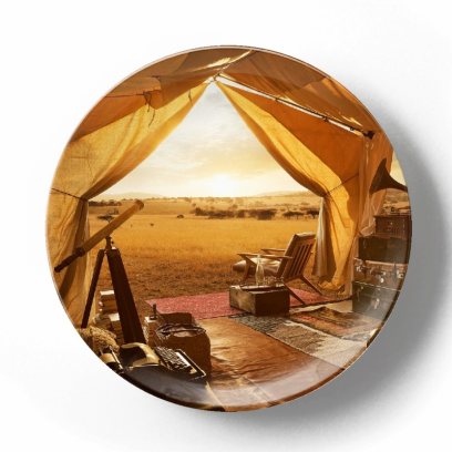 Декоративная тарелка Эрик Алмас Палатка со всеми удобствами