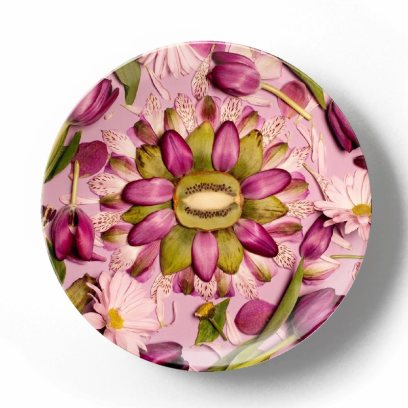 Декоративная тарелка Изабелла Кассини Калейдоскоп с киви