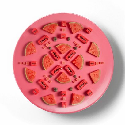 Декоративная тарелка Изабелла Кассини Натюрморт с арбузом и конфетами