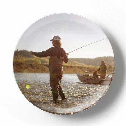 Декоративная тарелка Пит Барретт Ловим рыбу