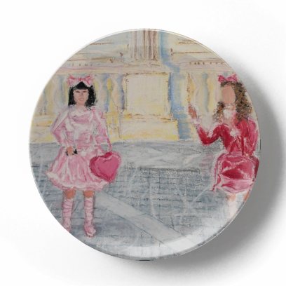 Декоративная тарелка Грег Ван Дайк Возле Лувра