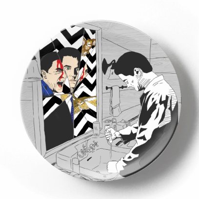 Декоративная тарелка Дэвид Линч Агент Купер или Боб