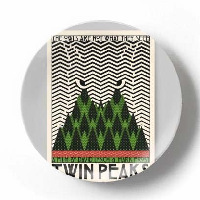 Декоративная тарелка Дэвид Линч Twin Peaks