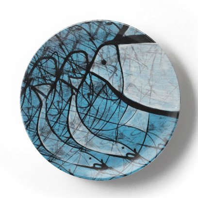 Декоративная тарелка Грег Ван Дайк Рыбки и птички