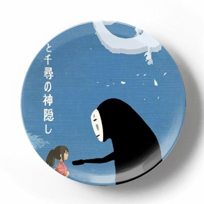 Декоративная тарелка Хаяо Миядзаки. Унесенные призраками Знакомство с безликим