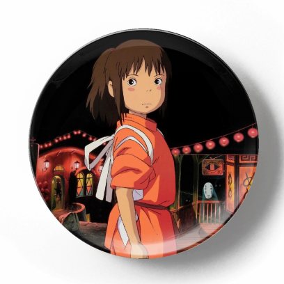 Декоративная тарелка Хаяо Миядзаки. Унесенные призраками Ночь-и-призраки