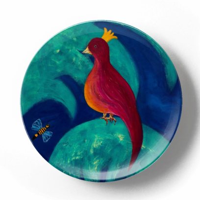 Декоративная тарелка Грег Ван Дайк Райский сад